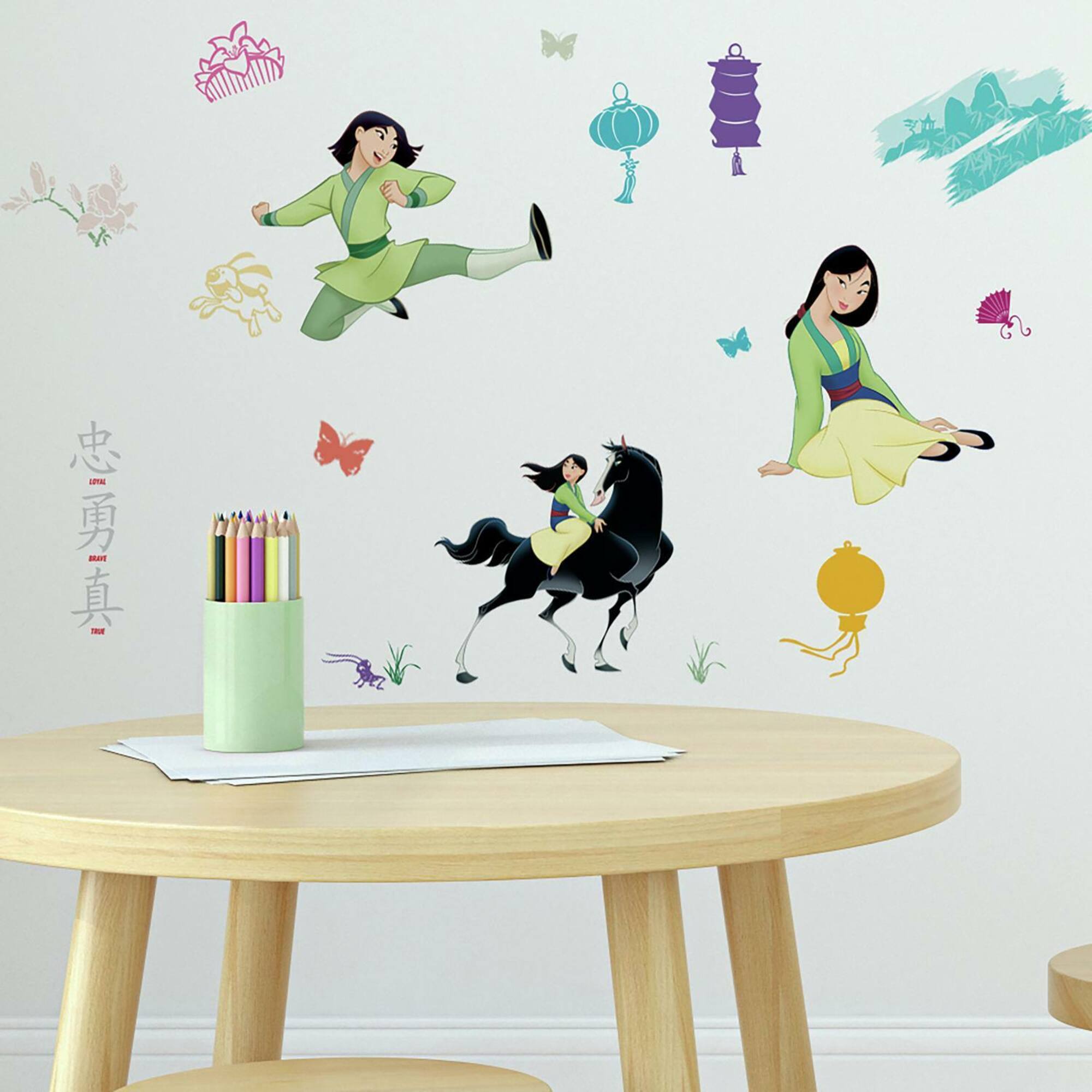 RoomMates Disney Mulan Peel & Stick Wall Decals